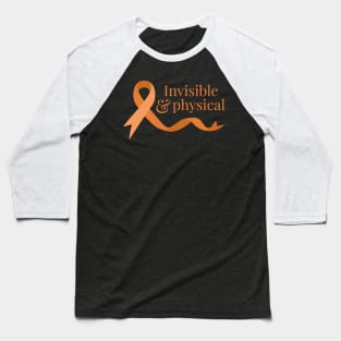 Invisible & Physical (Orange) Baseball T-Shirt